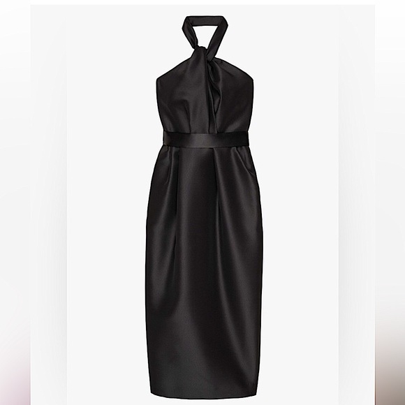 Zara Taffeta Halter Dress S - Picture 5 of 6